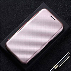 Custodia Portafoglio In Pelle Cover con Supporto L01 per Xiaomi Poco M3 Oro Rosa