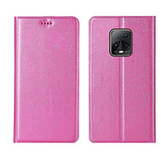 Custodia Portafoglio In Pelle Cover con Supporto L01 per Xiaomi Redmi 10X Pro 5G Rosa