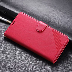 Custodia Portafoglio In Pelle Cover con Supporto L01 per Xiaomi Redmi 8A Rosso