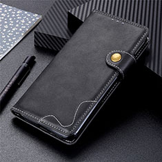 Custodia Portafoglio In Pelle Cover con Supporto L01 per Xiaomi Redmi 9C NFC Nero
