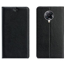 Custodia Portafoglio In Pelle Cover con Supporto L01 per Xiaomi Redmi K30 Pro 5G Nero