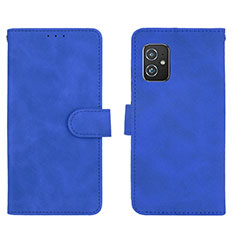 Custodia Portafoglio In Pelle Cover con Supporto L01Z per Asus Zenfone 8 ZS590KS Blu