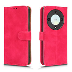 Custodia Portafoglio In Pelle Cover con Supporto L01Z per Huawei Honor Magic5 Lite 5G Rosa Caldo