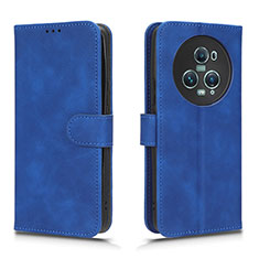Custodia Portafoglio In Pelle Cover con Supporto L01Z per Huawei Honor Magic5 Pro 5G Blu