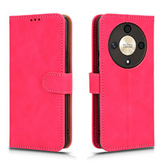 Custodia Portafoglio In Pelle Cover con Supporto L01Z per Huawei Honor Magic6 Lite 5G Rosa Caldo