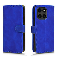 Custodia Portafoglio In Pelle Cover con Supporto L01Z per Huawei Honor X6a Blu