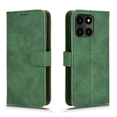 Custodia Portafoglio In Pelle Cover con Supporto L01Z per Huawei Honor X6a Verde