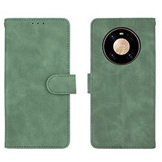 Custodia Portafoglio In Pelle Cover con Supporto L01Z per Huawei Mate 40 Pro Verde