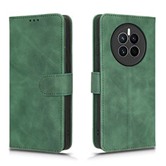 Custodia Portafoglio In Pelle Cover con Supporto L01Z per Huawei Mate 50 Verde
