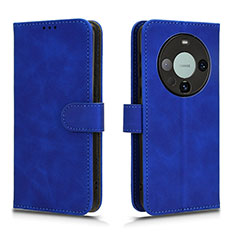 Custodia Portafoglio In Pelle Cover con Supporto L01Z per Huawei Mate 60 Blu