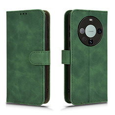 Custodia Portafoglio In Pelle Cover con Supporto L01Z per Huawei Mate 60 Pro Verde