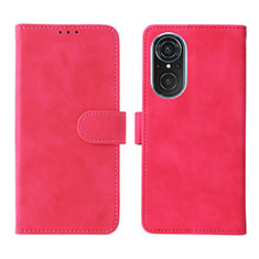 Custodia Portafoglio In Pelle Cover con Supporto L01Z per Huawei Nova 9 SE Rosa Caldo