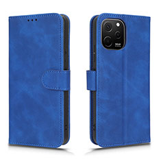 Custodia Portafoglio In Pelle Cover con Supporto L01Z per Huawei Nova Y61 Blu