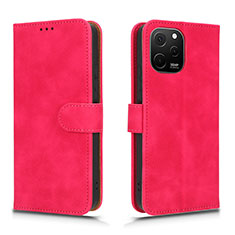 Custodia Portafoglio In Pelle Cover con Supporto L01Z per Huawei Nova Y61 Rosa Caldo