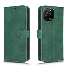 Custodia Portafoglio In Pelle Cover con Supporto L01Z per Huawei Nova Y61 Verde