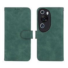 Custodia Portafoglio In Pelle Cover con Supporto L01Z per Huawei P60 Art Verde