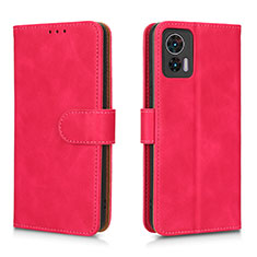 Custodia Portafoglio In Pelle Cover con Supporto L01Z per Motorola Moto Edge 30 Neo 5G Rosa Caldo
