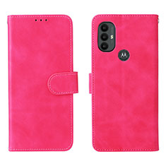 Custodia Portafoglio In Pelle Cover con Supporto L01Z per Motorola Moto G Power (2022) Rosa Caldo