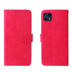 Custodia Portafoglio In Pelle Cover con Supporto L01Z per Motorola Moto G50 5G Rosa Caldo