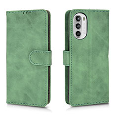 Custodia Portafoglio In Pelle Cover con Supporto L01Z per Motorola Moto G71s 5G Verde