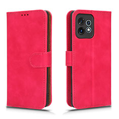 Custodia Portafoglio In Pelle Cover con Supporto L01Z per Motorola Moto X40 5G Rosa Caldo