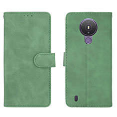 Custodia Portafoglio In Pelle Cover con Supporto L01Z per Nokia 1.4 Verde