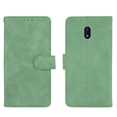 Custodia Portafoglio In Pelle Cover con Supporto L01Z per Nokia C01 Plus Verde