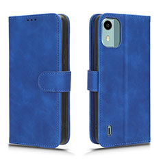Custodia Portafoglio In Pelle Cover con Supporto L01Z per Nokia C12 Blu