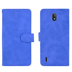 Custodia Portafoglio In Pelle Cover con Supporto L01Z per Nokia C2 Blu