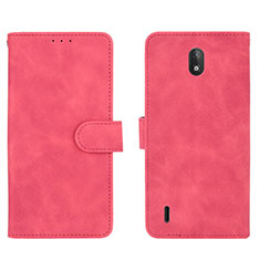 Custodia Portafoglio In Pelle Cover con Supporto L01Z per Nokia C2 Rosa Caldo