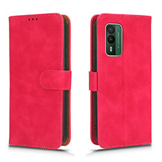 Custodia Portafoglio In Pelle Cover con Supporto L01Z per Nokia XR21 Rosa Caldo