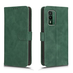 Custodia Portafoglio In Pelle Cover con Supporto L01Z per Nokia XR21 Verde