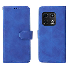 Custodia Portafoglio In Pelle Cover con Supporto L01Z per OnePlus 10 Pro 5G Blu