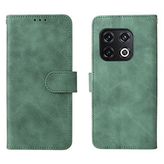 Custodia Portafoglio In Pelle Cover con Supporto L01Z per OnePlus 10 Pro 5G Verde