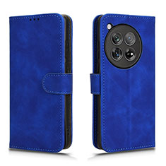 Custodia Portafoglio In Pelle Cover con Supporto L01Z per OnePlus 12 5G Blu