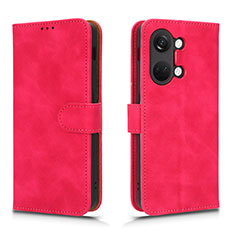 Custodia Portafoglio In Pelle Cover con Supporto L01Z per OnePlus Ace 2V 5G Rosa Caldo