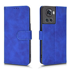 Custodia Portafoglio In Pelle Cover con Supporto L01Z per OnePlus Ace 5G Blu