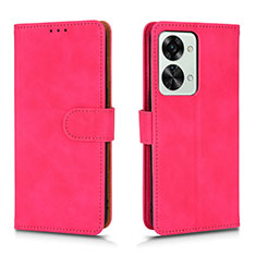 Custodia Portafoglio In Pelle Cover con Supporto L01Z per OnePlus Nord 2T 5G Rosa Caldo