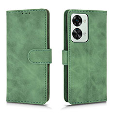 Custodia Portafoglio In Pelle Cover con Supporto L01Z per OnePlus Nord 2T 5G Verde