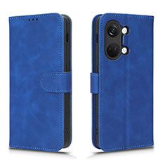 Custodia Portafoglio In Pelle Cover con Supporto L01Z per OnePlus Nord 3 5G Blu