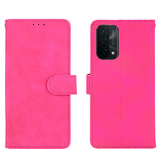 Custodia Portafoglio In Pelle Cover con Supporto L01Z per OnePlus Nord N200 5G Rosa Caldo