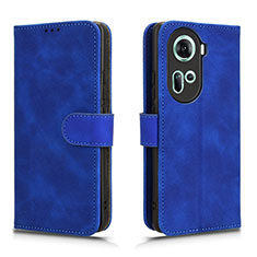 Custodia Portafoglio In Pelle Cover con Supporto L01Z per Oppo Reno11 5G Blu