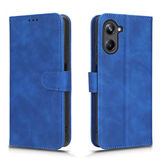 Custodia Portafoglio In Pelle Cover con Supporto L01Z per Realme 10 Pro 5G Blu