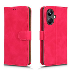 Custodia Portafoglio In Pelle Cover con Supporto L01Z per Realme 10 Pro+ Plus 5G Rosa Caldo