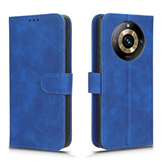 Custodia Portafoglio In Pelle Cover con Supporto L01Z per Realme 11 Pro 5G Blu