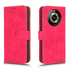 Custodia Portafoglio In Pelle Cover con Supporto L01Z per Realme 11 Pro+ Plus 5G Rosa Caldo