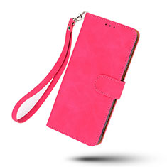 Custodia Portafoglio In Pelle Cover con Supporto L01Z per Realme 8 Pro Rosa Caldo
