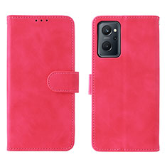 Custodia Portafoglio In Pelle Cover con Supporto L01Z per Realme 9i 4G Rosa Caldo