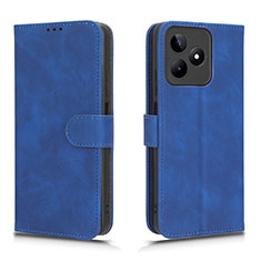 Custodia Portafoglio In Pelle Cover con Supporto L01Z per Realme C51 Blu