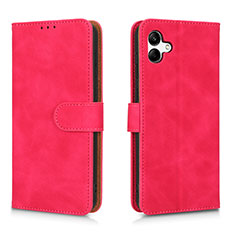 Custodia Portafoglio In Pelle Cover con Supporto L01Z per Samsung Galaxy A04E Rosa Caldo